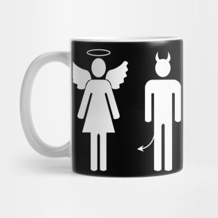 Angel and demon couple Mug